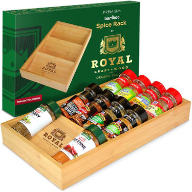 Bamboo spice rack discount drawer